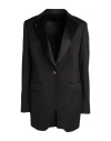 Gabriele Pasini Woman Blazer Black Size 10 Virgin Wool In Black