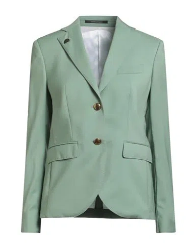 Gabriele Pasini Woman Blazer Light Green Size 10 Virgin Wool