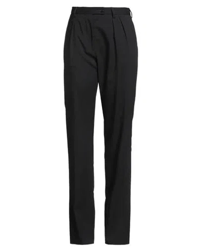 Gabriele Pasini Woman Pants Black Size 10 Virgin Wool, Elastane