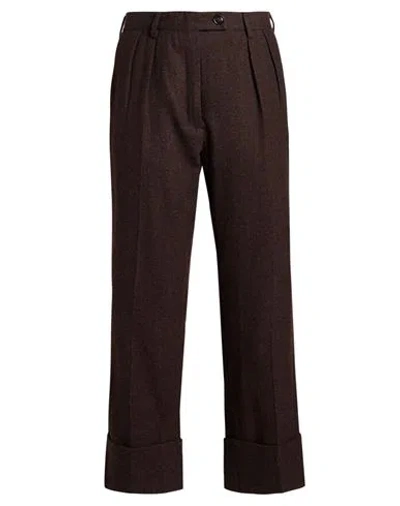 Gabriele Pasini Woman Pants Dark Brown Size 6 Cashmere