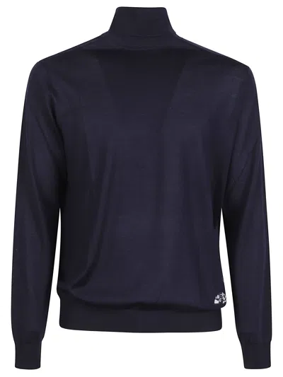 Gabriele Pasini Wool Round Neck Sweater In Blue