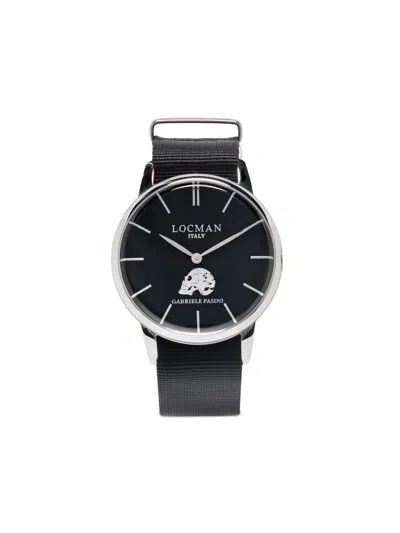 Gabriele Pasini X Locman Round-face 40mm In Black