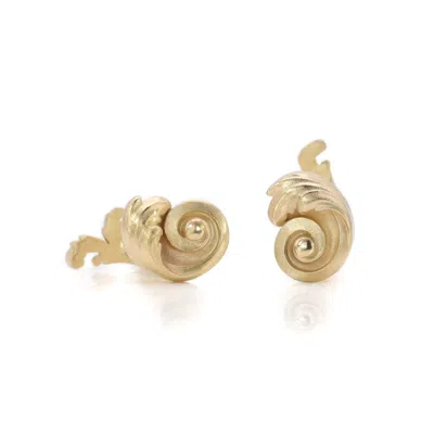 Gabriella Alicia Men's Acanthus Cufflinks In Gold