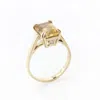 Gabriella Alicia Women's Gold / Yellow / Orange Citrine And Diamond Ring In Gold
