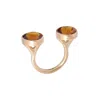 Gabriella Alicia Women's Orange / Gold Madeira Citrine Gold Ring In Gold