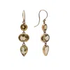 Gabriella Alicia Women's Yellow Citrine Dangle Gold Earrings In Yellow