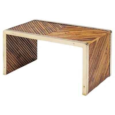 Pre-owned Gabriella Crespi Coffee Table Designed And Manufactured By , Italy, 1970's In Brown