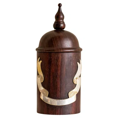 Pre-owned Gabriella Crespi Midcentury Box Designed By , Italy In Brown