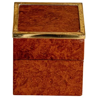 Pre-owned Gabriella Crespi Midcentury Box Designed By , Italy In Brown