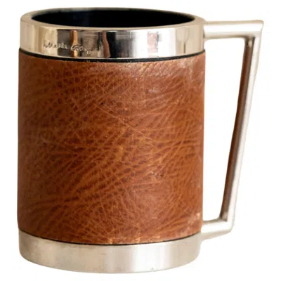 Pre-owned Gabriella Crespi Midcentury Tankard Designed By , Italy In Brown
