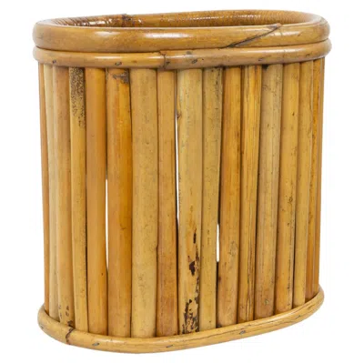 Pre-owned Gabriella Crespi Original Signed , Rising Sun Series, Basket, Italy 1970s In Brown