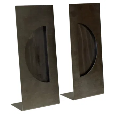 Pre-owned Gabriella Crespi Pair Of  Picture Frames / Mirrors In Black
