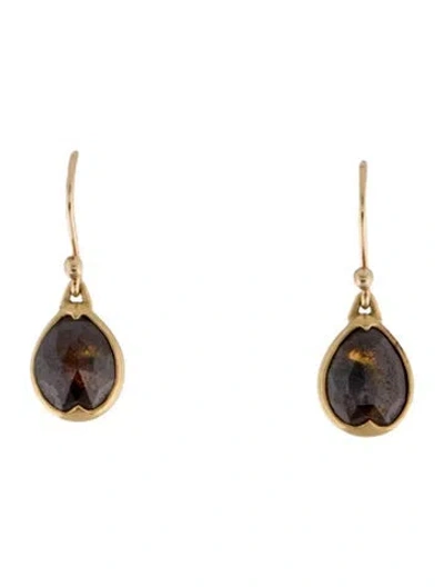 Pre-owned Gabriella Kiss 18k Diamond Drop Earrings In Multi