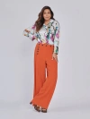 Gabriella Rossetti Marinaia Wide Leg Button Detail Pant
