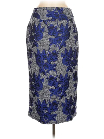 Pre-owned Gabrielle Union New York And Company Formal Skirt In Blue