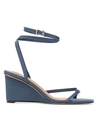 Gabrielle Union Women's Hayleigh Ankle Strap Wedge Sandals In Blue