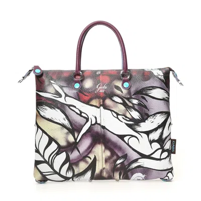 Pre-owned Gabs Bag  G3 Plus Size M 39x31 Cm Branch Leather Convertible Shopping Bag Woman