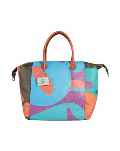 Gabs Brigitta Tg Xl Woman Handbag Azure Size - Calfskin, Polyester In Blue