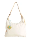 Gabs Clara Woman Shoulder Bag Beige Size - Calfskin, Cowhide In Neutral