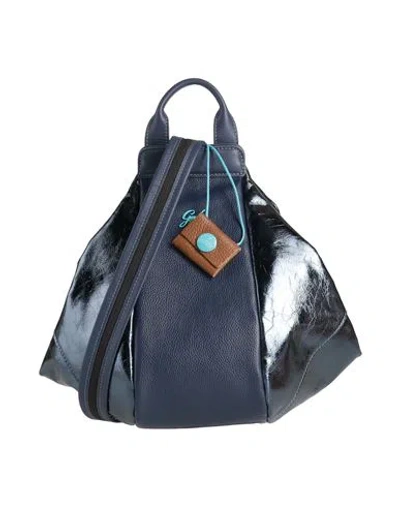 Gabs Greta Size M Woman Handbag Navy Size - Calfskin