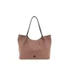 Gabs Hammered Leather Shoulder Bag With Double Handles In Pink