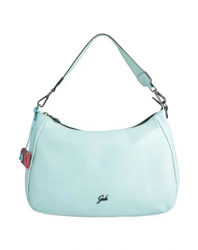 Gabs Isabel Woman Shoulder Bag Turquoise Size - Calfskin In Blue