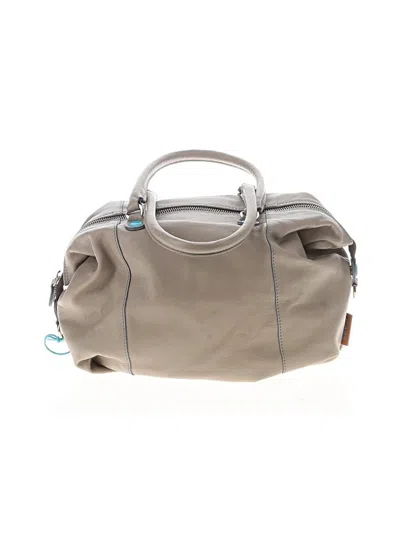Pre-owned Gabs Leather Crossbody Bag In Gray