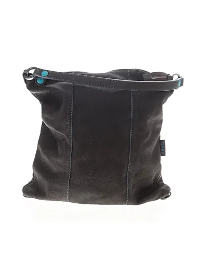 Pre-owned Gabs Leather Hobo Bag In Black