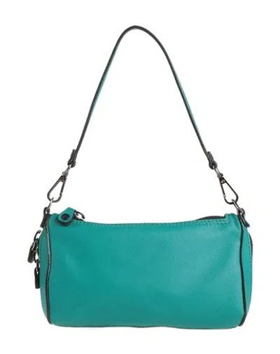 Gabs Pepita Woman Handbag Emerald Green Size - Calfskin In Blue