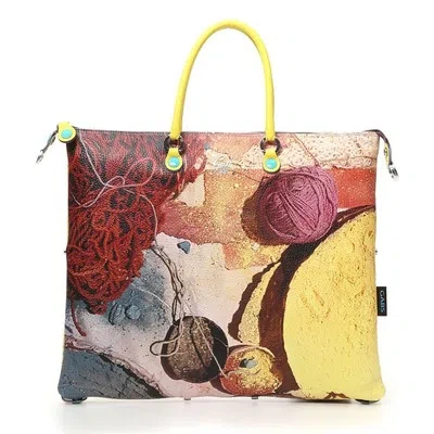 Pre-owned Gabs Shopping  G3 Puckered Super Size M Spice Bag Convertible Made In Italy 39