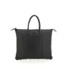 Gabs Textured Leather Tote Bag With Transformative Design In Black