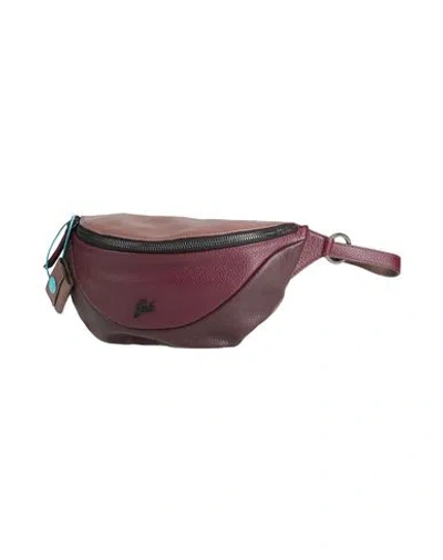 Gabs Woman Belt Bag Burgundy Size - Calfskin In Pattern