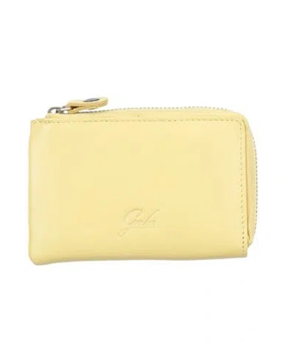 Gabs Woman Coin Purse Pastel Yellow Size - Calfskin