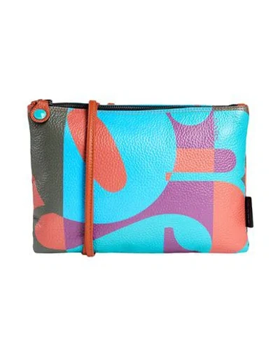 Gabs Woman Cross-body Bag Turquoise Size - Calfskin In Blue