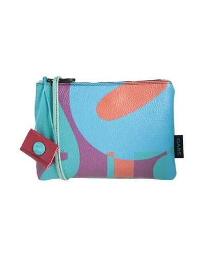 Gabs Woman Cross-body Bag Turquoise Size - Calfskin In Multi