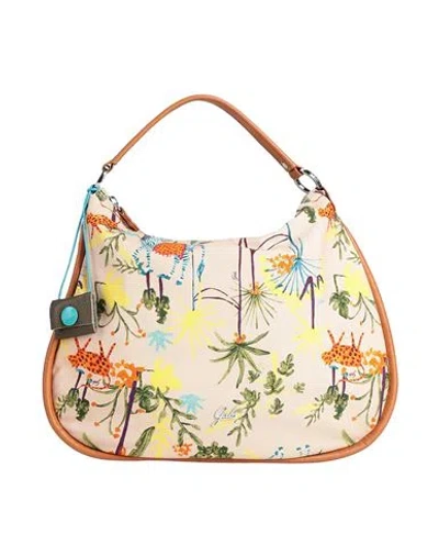 Gabs Woman Handbag Beige Size - Paper, Calfskin