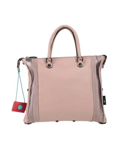 Gabs Woman Handbag Blush Size - Calfskin, Cotton In Pink