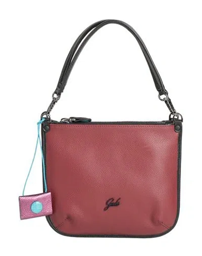 Gabs Woman Handbag Brick Size - Calfskin In Red