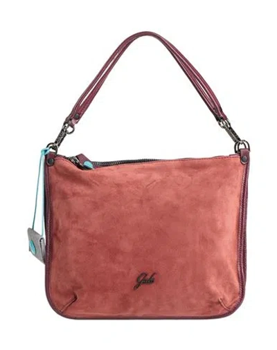 Gabs Woman Handbag Brick Size - Calfskin In Brown
