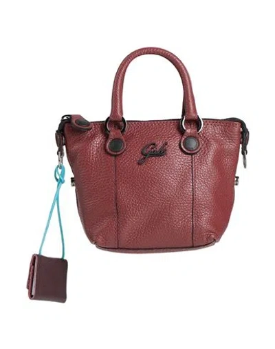 Gabs Woman Handbag Brick Size - Calfskin In Red
