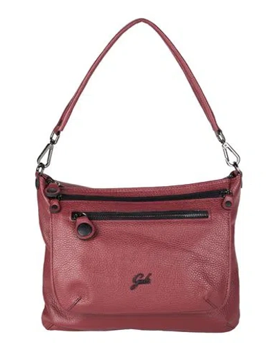 Gabs Woman Handbag Brick Size - Calfskin In Red