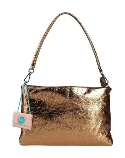 Gabs Woman Handbag Bronze Size - Calfskin In Yellow