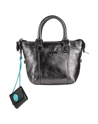 Gabs Woman Handbag Charcoal Size - Calfskin In Red