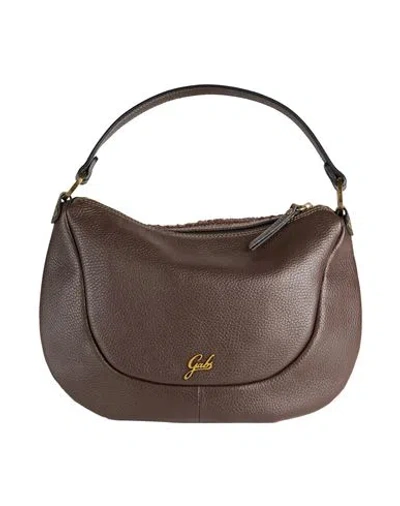 Gabs Woman Handbag Chocolate Brown Size - Calfskin, Polyester