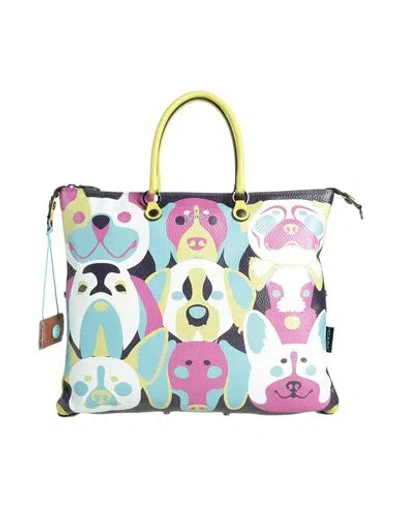 Gabs Woman Handbag Lime Green Size - Calfskin In Multi