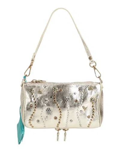 Gabs Woman Handbag Platinum Size - Calfskin In Gray