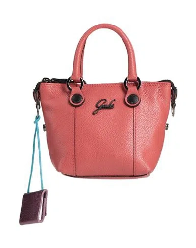 Gabs Woman Handbag Salmon Pink Size - Calfskin In Red