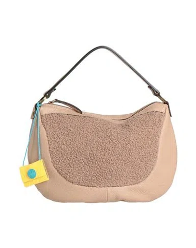 Gabs Woman Handbag Sand Size - Calfskin, Polyester