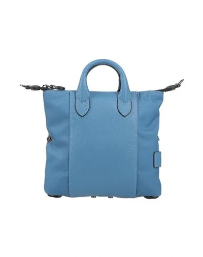 Gabs Woman Handbag Slate Blue Size - Calfskin, Polyester