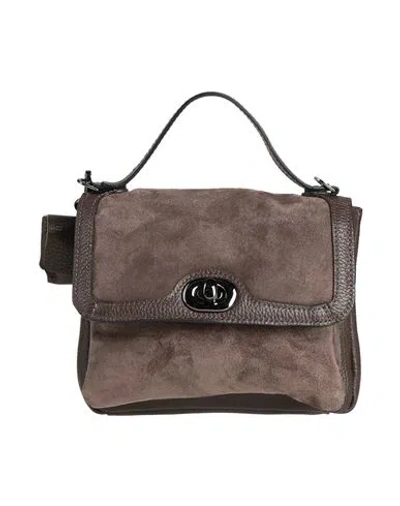 Gabs Woman Handbag Taupe Size - Calfskin In Grey